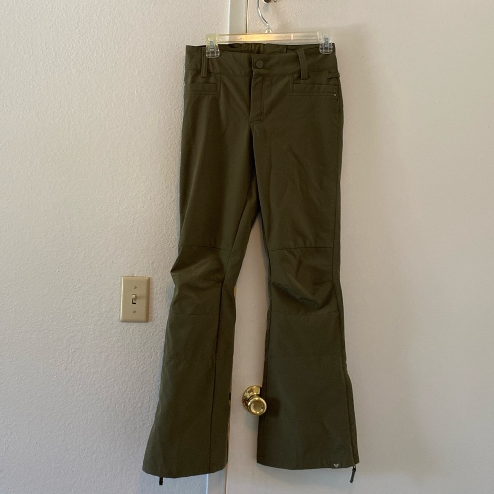 Olive Green ROXY Dryflight Snow Pants: Women’s XS